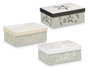 PINCELLO Boîte en carton motifs étoiles assorties 3 couleurs