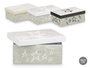 PINCELLO Boîte en carton motifs étoiles assorties 3 couleurs