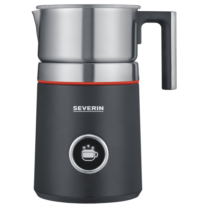 Severin Mousseur à lait à induction SM 3587 en acier inoxydable noir et argent Severin Mousseur à lait à induction SM 3587 en acier inoxydable noir et argent