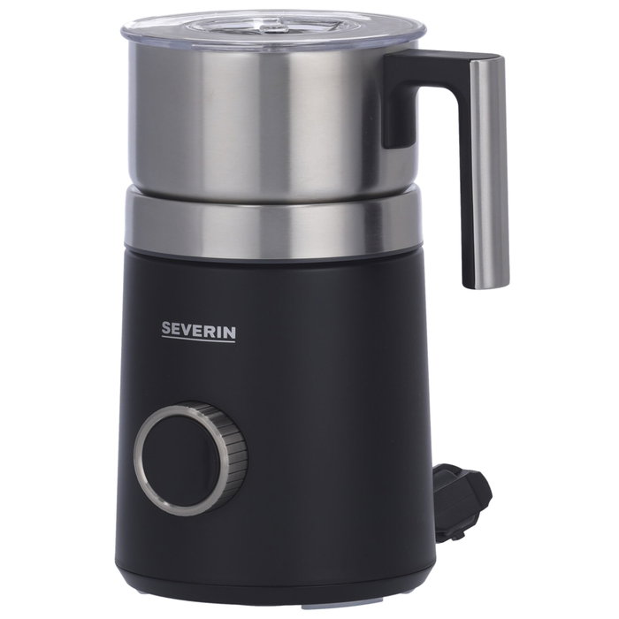 Severin Mousseur à lait à induction SM 3587 en acier inoxydable noir et argent Severin Mousseur à lait à induction SM 3587 en acier inoxydable noir et argent