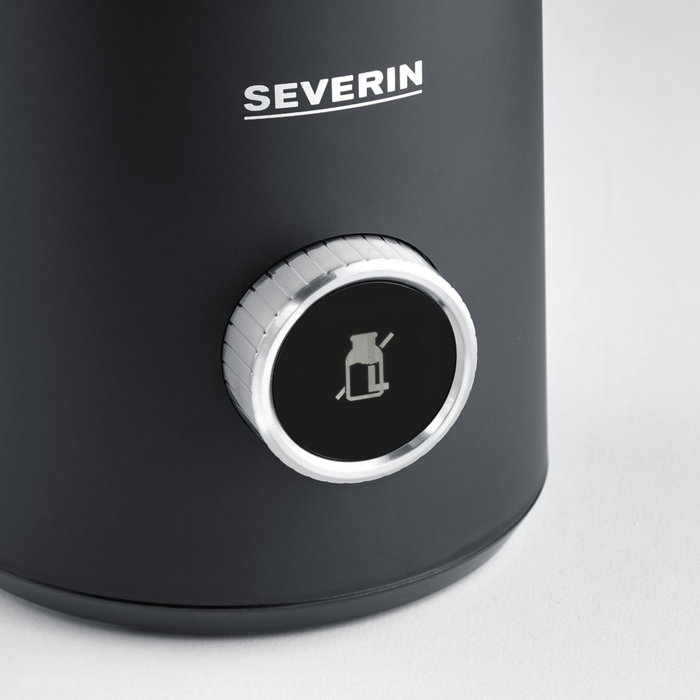 Severin Mousseur à lait à induction SM 3587 en acier inoxydable noir et argent Severin Mousseur à lait à induction SM 3587 en acier inoxydable noir et argent