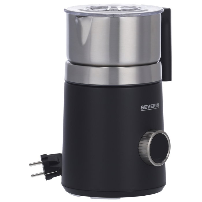 Severin Mousseur à lait à induction SM 3587 en acier inoxydable noir et argent Severin Mousseur à lait à induction SM 3587 en acier inoxydable noir et argent
