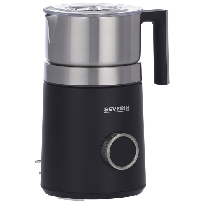 Severin Mousseur à lait à induction SM 3587 en acier inoxydable noir et argent Severin Mousseur à lait à induction SM 3587 en acier inoxydable noir et argent