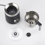 Severin Mousseur à lait à induction SM 3587 en acier inoxydable noir et argent