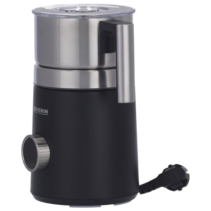 Severin Mousseur à lait à induction SM 3587 en acier inoxydable noir et argent Severin Mousseur à lait à induction SM 3587 en acier inoxydable noir et argent