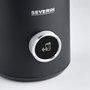 Severin Mousseur à lait à induction SM 3587 en acier inoxydable noir et argent