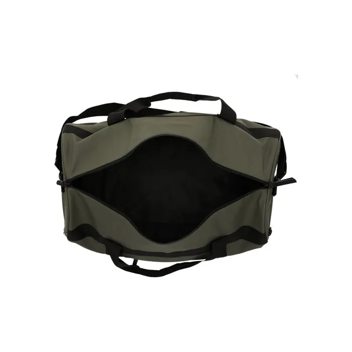 Weather Report Sac de Sport Bronze 40L en PU Imperméable - Kaki, Poignées et Sangle Réglable, Compartiments à Fermeture Éclair