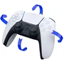 Sony Manette sans fil DualSense blanche pour PS5 et PC avec retour haptique, gâchettes adaptatives et microphone intégré