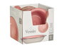Vessia Assiette Creuse Grès Rose avec Bord 20,5x5,5x20,5 cm Céramique Lave-vaisselle (Set de 24)