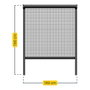 Schellenberg Moustiquaire enroulable anthracite, 160 x 160 cm
