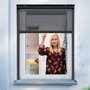 Schellenberg Moustiquaire enroulable anthracite, 160 x 160 cm