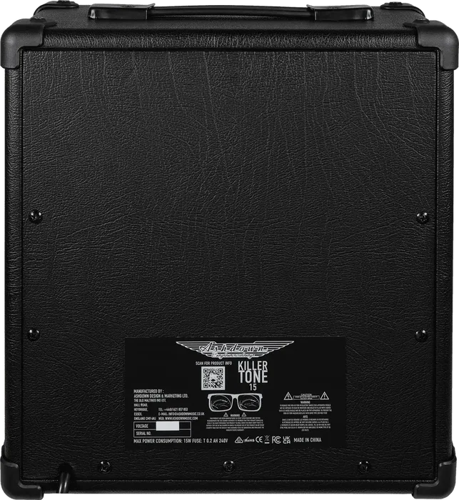 ASHDOWN Amplificateur Guitare Combo Killer Tone 1x8" 15W Transistors