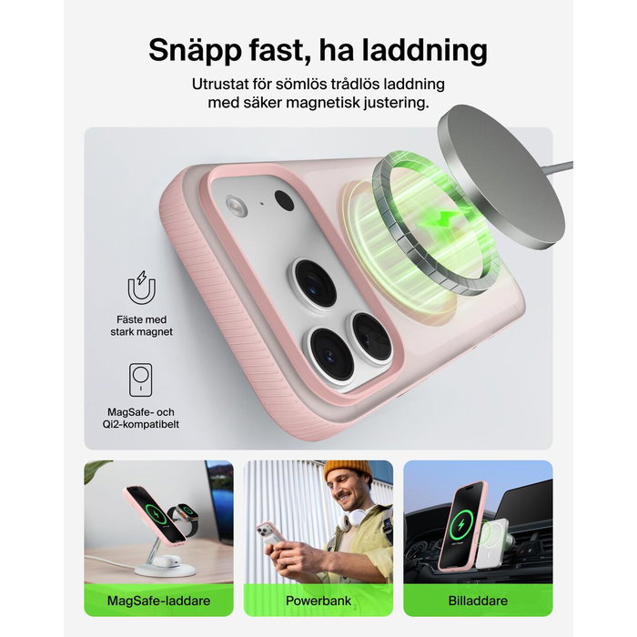 Belkin Protection pour téléphone portable iPhone 17 Pro Rose Apple