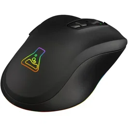 The G-Lab Souris Gamer sans fil KULT-KRYPTON - Noir, 6400 DPI, éclairage RGB 7 couleurs, pour PC Gaming