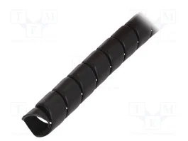 HELLERMANNTYTON Protection en spirale 18mm noir
