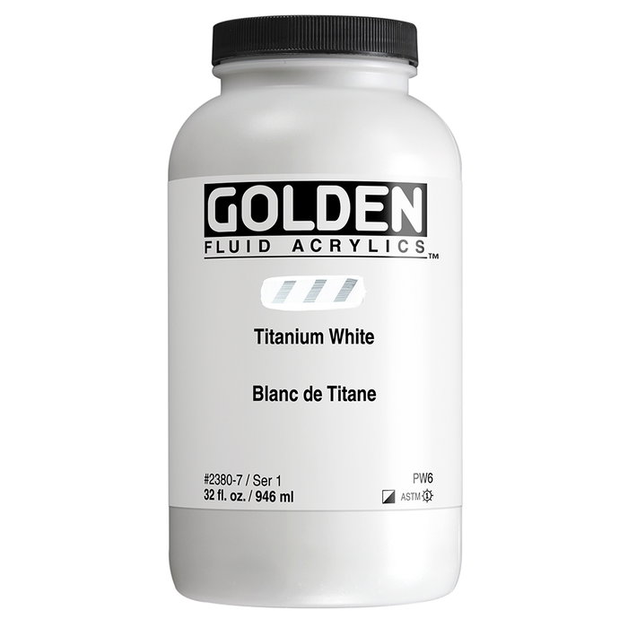 Golden Fluid Acrylic Blanc de Titane 946 ml Golden Fluid Acrylic Blanc de Titane 946 ml