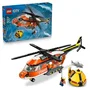 LEGO City 60503 L'Hélicoptère des Garde-Côtes - Jeu de Construction avec 4 Minifigurines et Requin - Idée Cadeau 7 ans et Plus