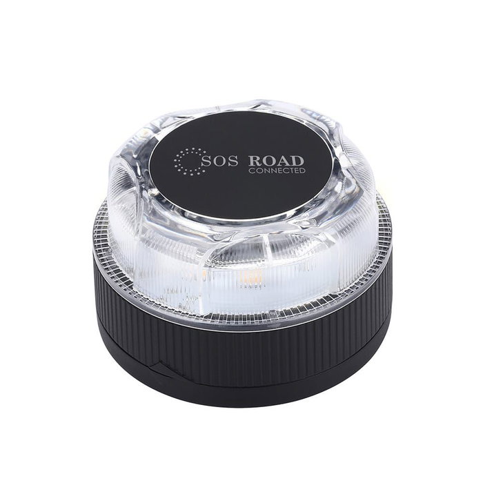 Sos Road Connected Balise V16 Homologuée Connectée Géolocalisable Compatible DGT 3.0 IP54