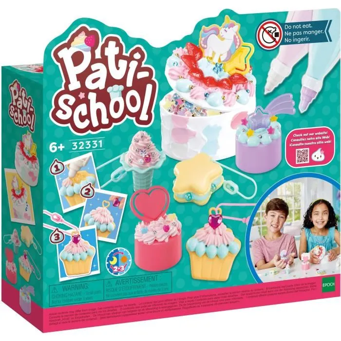 Epoch L'Atelier de Création 32331 - Jeu Culinaire Pati-School pour Débutants - Pâte Modelable et Décors de Gâteaux à Créer Epoch L'Atelier de Création 32331 - Jeu Culinaire Pati-School pour Débutants - Pâte Modelable et Décors de Gâteaux à Créer