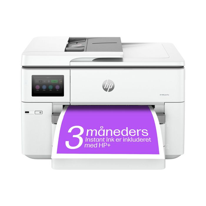 HP Imprimante tout-en-un couleur OfficeJet Pro 9730e - Impression, numérisation, copie jusqu'au format A3 - Sans fil, écran tactile, recto verso automatique