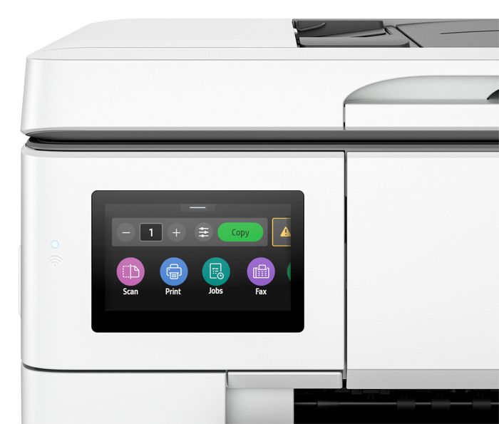 HP Imprimante tout-en-un couleur OfficeJet Pro 9730e - Impression, numérisation, copie jusqu'au format A3 - Sans fil, écran tactile, recto verso automatique