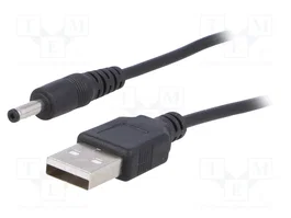 AKYGA Câble USB A vers DC 3,5/1,35 mm, 0,8m