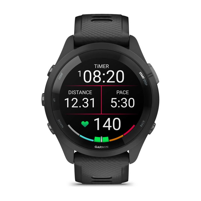 Garmin Forerunner 265 Montre GPS Running avec écran AMOLED - Noir / 010-02810-10