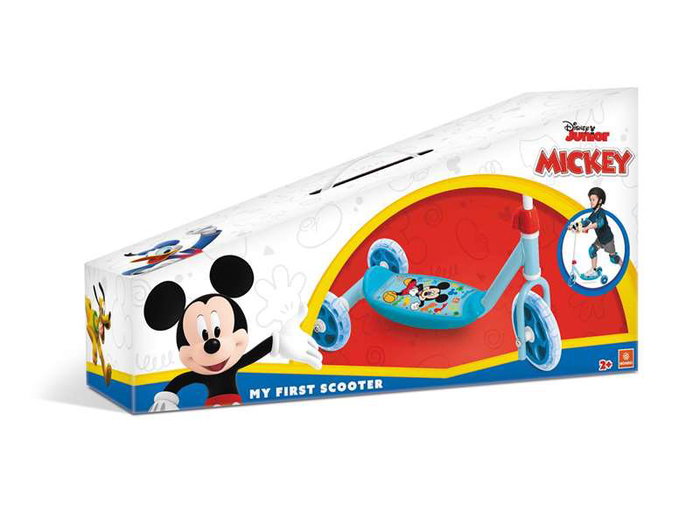 Unice Patinete (Trottinette) à 3 Roues Disney Mickey Mouse 60x46x13,5cm - Pour Enfants dès 3 Ans