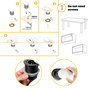 Emuca Multiconnecteur Vertikal Flat 60, 1 prise Schuko, 1 USB Type A, 1 USB Type C, Acier inoxydable