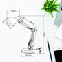 GSC Evolution Flexo de bureau Focus E27 Noir