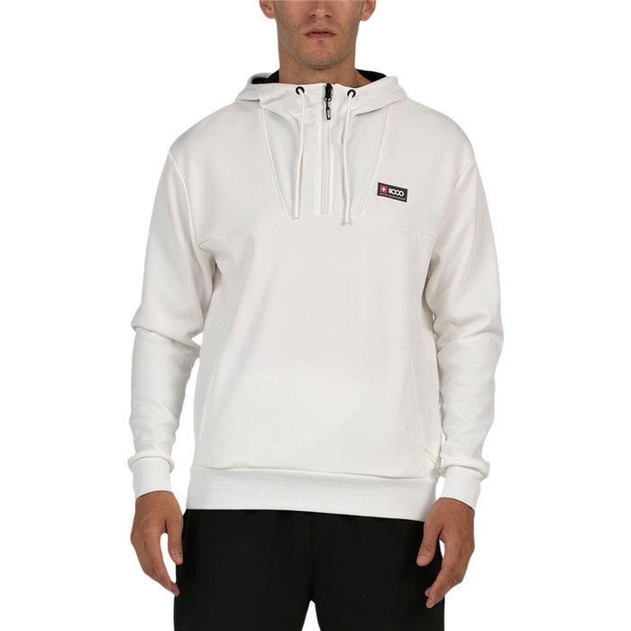 Sweat à capuche homme +8000 Esvein Blanc XS