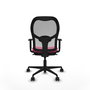 Piqueras y Crespo Chaise de Bureau Jorquera Rose et Gris