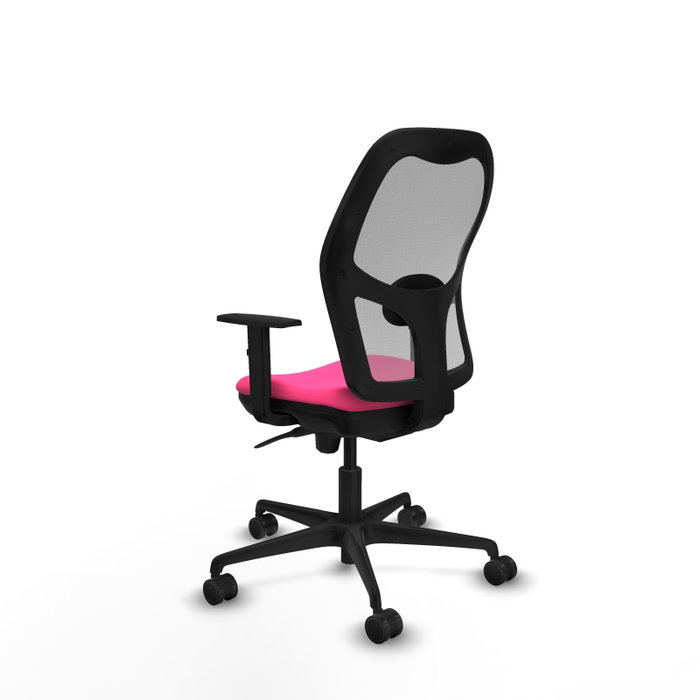 Piqueras y Crespo Chaise de Bureau Jorquera Rose et Gris
