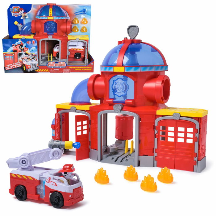 Spinmaster Caserne de pompiers Fire Rescue La Pat'Patrouille avec Marcus Spinmaster Caserne de pompiers Fire Rescue La Pat'Patrouille avec Marcus