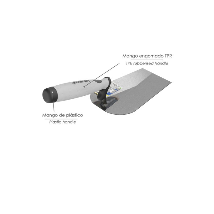 WOLFPACK LINEA PROFESIONAL Truelle Maurer Gummy-grip 349 180mm