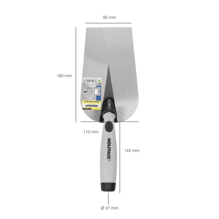 WOLFPACK LINEA PROFESIONAL Truelle Maurer Gummy-grip 349 180mm