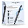 Jean Louis David AEROTWIST - Brosse soufflante styler 4-en-1 avec technologie Coanda - 5 têtes interchangeables pour sécher, lisser et boucler les cheveux - Gris