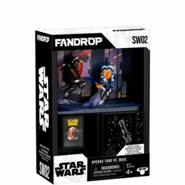 Fandrop Darth Maul vs Ahsoka - Figurine avec vitrine, scène culte, artefact et mini affiche - 18 cm
