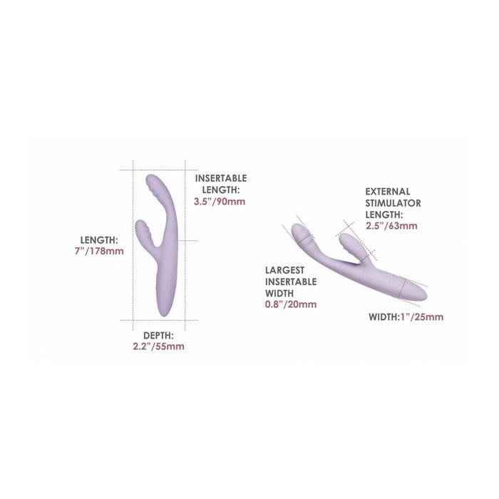 Vibration de Stimulation Double Svakom Lila Vibration de Stimulation Double Svakom Lila