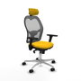 Piqueras y Crespo Chaise de Bureau Jorquera 3D086N2 Jaune