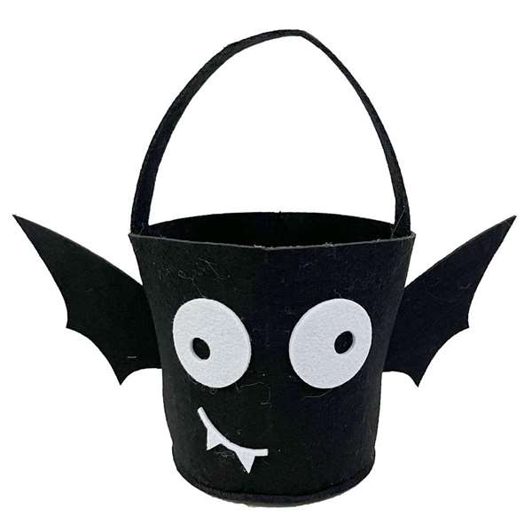 My Other Me - Cube de rangement mural en feutre noir motif chauve-souris - Dimensions : 36 x 18,5 x 18 cm My Other Me - Cube de rangement mural en feutre noir motif chauve-souris - Dimensions : 36 x 18,5 x 18 cm