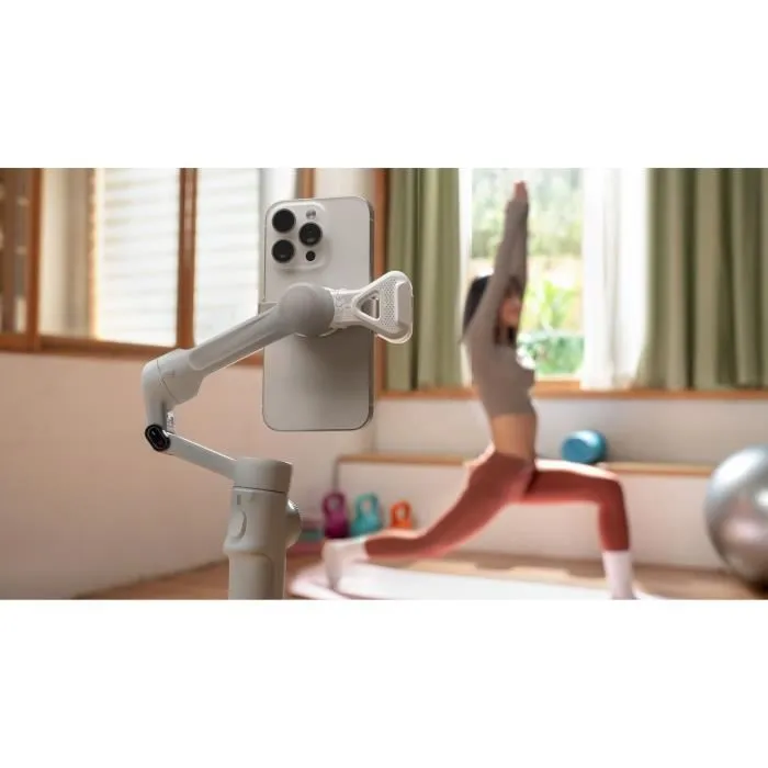 Insta360 Stabilisateur Smartphone Flow 2 - Suivi Panoramique 360° - Stabilisation 3 Axes - Compatible iOS et Android - Gris