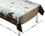 Casa Encantada Nappe rectangulaire Halloween 183 x 132 cm motif maison hantée et chauves-souris pour décoration de table terrifiante