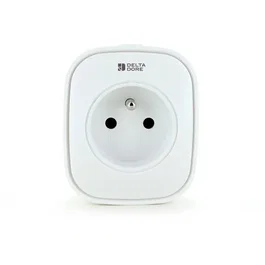 Delta Dore Prise Connectée Easy Plug E16EM 16A Blanc avec Mesure Consommation et Répéteur Zigbee