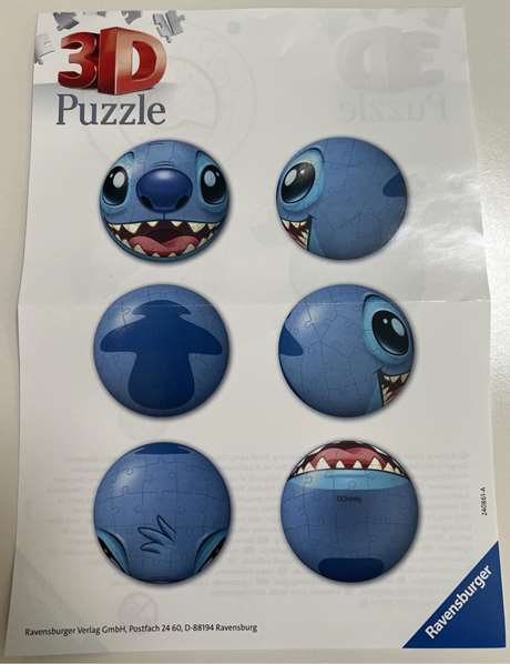 Ravensburger Puzzle 3D Ball Stitch avec oreilles Disney