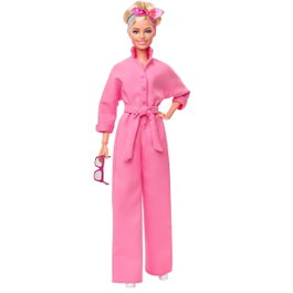 Barbie - Muñeca Barbie The Movie - Margot Robbie - Figurine de collection - Costume rose chic avec lunettes et espadrilles - Âge recommandé: +6 ans - Réf: Hrf29 Mattel