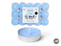 Acorde Lot de 30 bougies chauffe-plat en coton et cire blanche 19 x 2,7 x 11,2 cm (Set de 24)