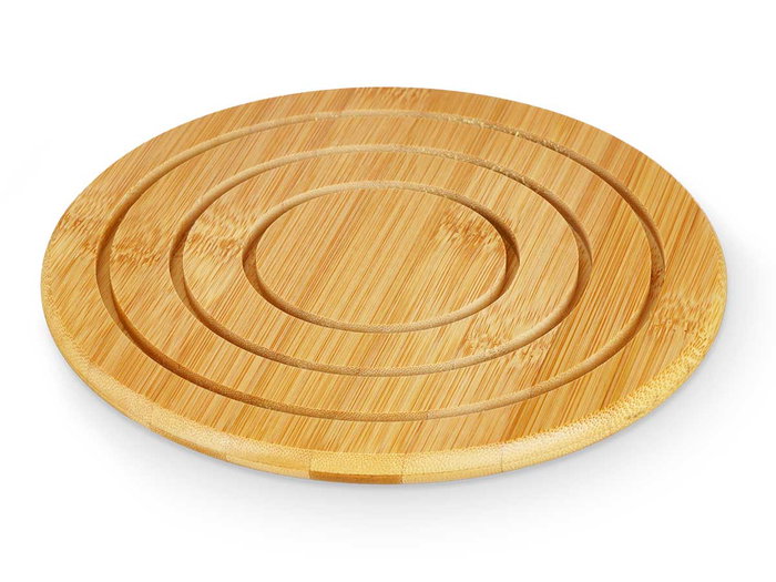 KINVARA Tapis rond en bambou Kinvara Naturel