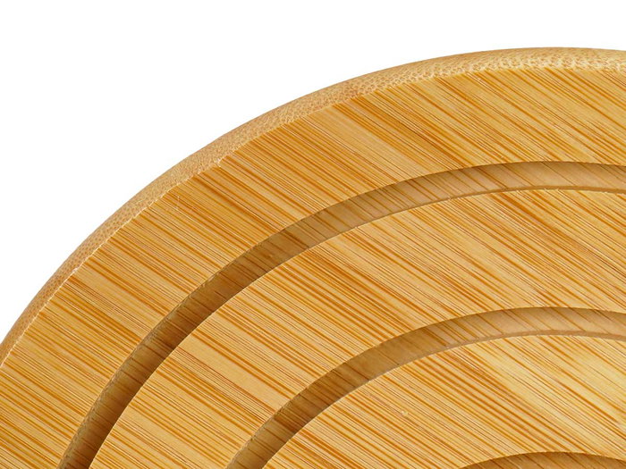 KINVARA Tapis rond en bambou Kinvara Naturel