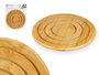 KINVARA Tapis rond en bambou Kinvara Naturel